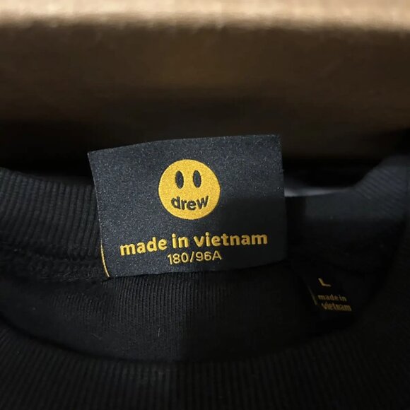 NWT Drew House Black Scribble Crewneck Sweatshirt,  Large - Picture 6 of 7